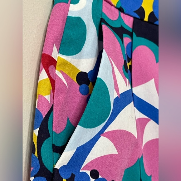 J. Crew Multi-Color Floral Geometric High-waist Shorts Size 2 - Picture 5 of 8